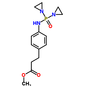 4-[[双(1-氮丙啶)膦]氨基]-苯丙酸甲酯结构式_53533-29-2结构式