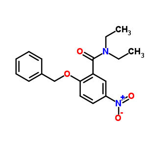 Benzamide,n,n-diethyl-5-nitro-2-(phenylmethoxy)- Structure,53572-74-0Structure