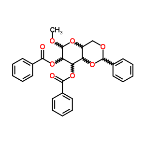 Methyl 2,3-Dibenzoyl-4,6-O-Benzylidene-beta-D-Galactopyranoside Structure,53598-03-1Structure