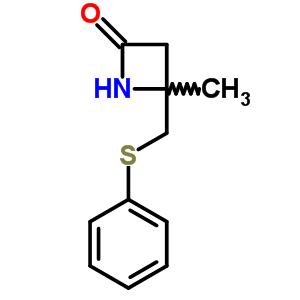 4-Methyl-4-(phenylsulfanylmethyl)azetidin-2-one Structure,53598-93-9Structure