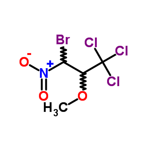 3-溴-1,1,1-三氯-2-甲氧基-3-硝基-丙烷结构式_53607-76-4结构式