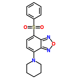 4-(苯基磺酰基)-7-(1-哌啶基)苯并呋咱结构式_53619-80-0结构式