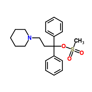 1,1-Diphenyl-3-(piperidin-1-yl)propylmethanesulfonate Structure,53639-82-0Structure