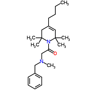 1,2,3,6-Tetrahydro-1-(n-benzyl-n-methylglycyl)-4-butyl-2,2,6,6-tetramethylpyridine Structure,53725-50-1Structure