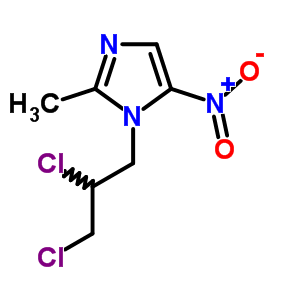 1-(2,3-Dichloropropyl)-2-methyl-5-nitro-1h-imidazole Structure,53726-70-8Structure