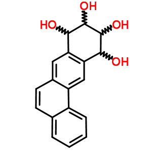 8,9,10,11-Tetrahydroxy-8,9,10,11-tetrahydrobenzanthracene Structure,53760-22-8Structure