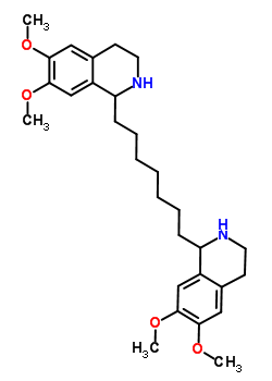 1-七亚甲基-双-6,7-二甲氧基-1,2,3,4-四氢异喹啉结构式_53790-93-5结构式