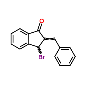 1H-inden-1-one,3-bromo-2,3-dihydro-2-(phenylmethylene)- Structure,5387-50-8Structure