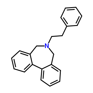 6,7-Dihydro-6-phenethyl-5h-dibenz[c,e]azepine Structure,53873-58-8Structure