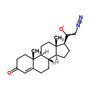 21-Diazopregn-4-ene-3,20-dione Structure,53892-00-5Structure