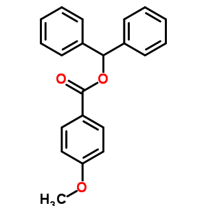 Benzoic acid,4-methoxy-, diphenylmethyl ester Structure,53914-68-4Structure