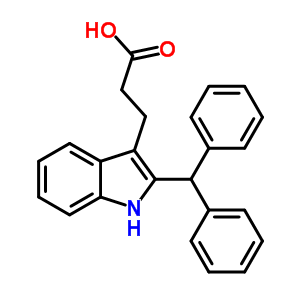 3-(2-Benzhydryl-1h-indol-3-yl)propanoic acid Structure,53924-31-5Structure