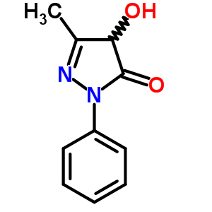 4-Hydroxy-5-methyl-2-phenyl-4h-pyrazol-3-one Structure,5393-61-3Structure