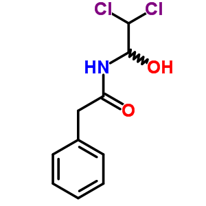 N-(2,2-dichloro-1-hydroxy-ethyl)-2-phenyl-acetamide Structure,5394-75-2Structure