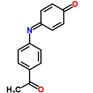 4-[(P-乙酰基苯基)亚氨基]-2,5-环己二烯-1-酮结构式_54023-73-3结构式