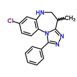 8-Chloro-5,6-dihydro-4-methyl-1-phenyl-4h-[1,2,4]triazolo[4,3-a][1,5]benzodiazepine Structure,54028-89-6Structure