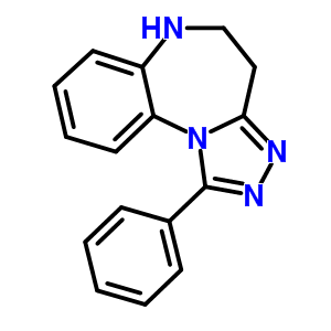 5,6-Dihydro-1-phenyl-4h-[1,2,4]triazolo[4,3-a][1,5]benzodiazepine Structure,54028-94-3Structure