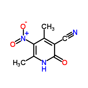 2-Hydroxy-4,6-dimethyl-5-nitro-nicotinonitrile Structure,5407-93-2Structure