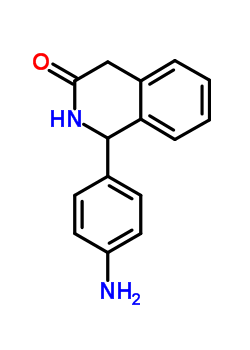 3(2H)-isoquinolinone, 1-(4-aminophenyl)-1,4-dihydro- Structure,54087-54-6Structure