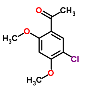 1-(5-氯-2,4-二甲氧基苯基)-乙酮结构式_54173-36-3结构式