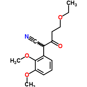 Benzeneacetonitrile, a-(3-ethoxy-1-oxopropyl)-2,3-dimethoxy- Structure,5424-64-6Structure