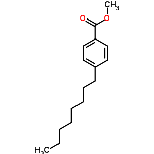 4-Octylbenzoic acid methyl ester Structure,54256-51-8Structure