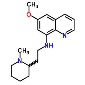 6-Methoxy-n-[2-(1-methyl-2-piperidyl)ethyl]quinolin-8-amine Structure,5429-74-3Structure