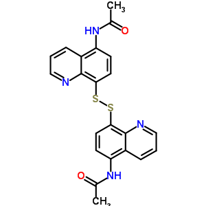 (9CI)-N,N-(二硫代二-8,5-喹啉二基)双-乙酰胺结构式_5429-79-8结构式