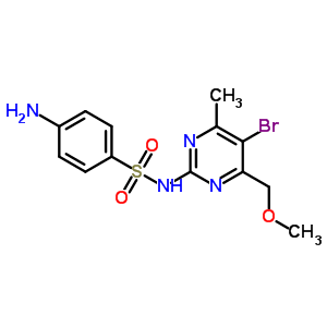 4-氨基-N-[5-溴-4-(甲氧基甲基)-6-甲基-嘧啶-2-基]苯磺酰胺结构式_5430-54-6结构式