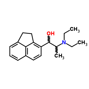 a-[1-(二乙基氨基)乙基]-1,2-二氢-3-乙酰萘甲醇结构式_5430-64-8结构式