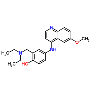 2-(Diethylaminomethyl)-4-[(6-methoxyquinolin-4-yl)amino]phenol Structure,5430-96-6Structure