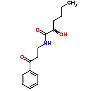 Hexanamide,2-hydroxy-n-(3-oxo-3-phenylpropyl)- Structure,5431-41-4Structure