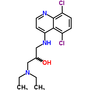 1-[(5,8-Dichloroquinolin-4-yl)amino]-3-diethylamino-propan-2-ol Structure,5431-51-6Structure