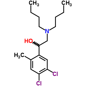 2-(Dibutylamino)-1-(4,5-dichloro-2-methyl-phenyl)ethanol Structure,5431-55-0Structure