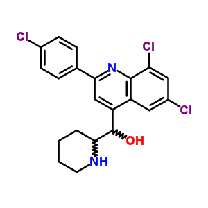 [6,8-二氯-2-(4-氯苯基)喹啉-4-基]-(2-哌啶)甲醇结构式_5431-65-2结构式