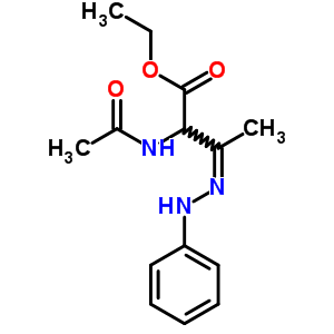 Ethyl (3z)-2-acetamido-3-(phenylhydrazinylidene)butanoate Structure,5431-95-8Structure