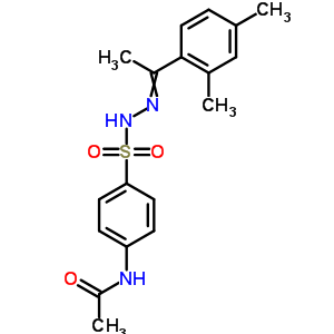 N-[4-[[1-(2,4-dimethylphenyl)ethylideneamino]sulfamoyl]phenyl]acetamide Structure,5432-75-7Structure