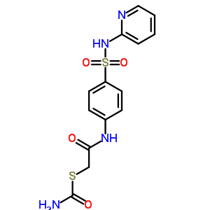 2-氨基甲酰磺酰基-N-[4-(吡啶-2-基磺酰基)苯基]乙酰胺结构式_5433-33-0结构式