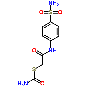 2-氨基甲酰磺酰基-N-(4-磺酰基苯基)乙酰胺结构式_5433-36-3结构式