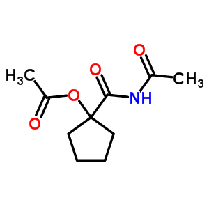 Cyclopentanecarboxamide,n-acetyl-1-(acetyloxy)- Structure,5434-93-5Structure