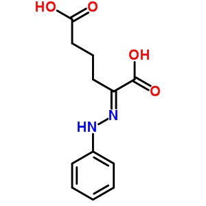 Hexanedioic acid,2-(2-phenylhydrazinylidene)- Structure,5435-42-7Structure