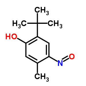 5-Methyl-4-nitroso-2-tert-butyl-phenol Structure,5435-72-3Structure