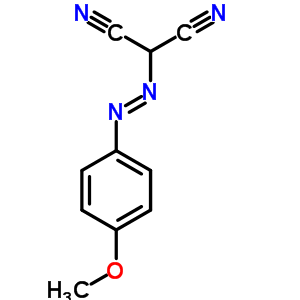 2-[2-(4-甲氧基苯基)二氮杂烯]-丙二腈结构式_5436-32-8结构式