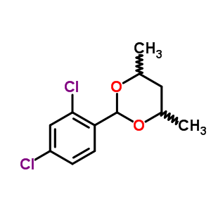 2-(2,4-Dichlorophenyl)-4,6-dimethyl-1,3-dioxane Structure,5436-78-2Structure