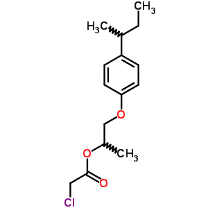 Acetic acid, 2-chloro-,1-methyl-2-[4-(1-methylpropyl)phenoxy]ethyl ester Structure,5436-97-5Structure