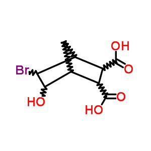 6-Bromo-5-hydroxy-norbornane-2,3-dicarboxylic acid Structure,5437-14-9Structure