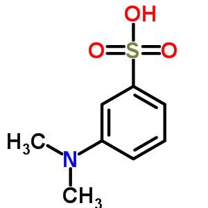 Benzenesulfonic acid,3-(dimethylamino)-, sodium salt (1:1) Structure,5437-65-0Structure