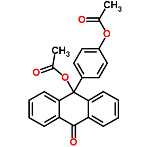 9(10H)-anthracenone,10-(acetyloxy)-10-[4-(acetyloxy)phenyl]- Structure,5437-92-3Structure