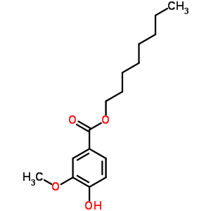 Octyl 4-hydroxy-3-methoxy-benzoate Structure,5438-62-0Structure