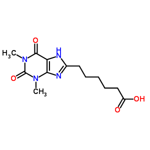 6-(1,3-Dimethyl-2,6-dioxo-7h-purin-8-yl)hexanoic acid Structure,5438-78-8Structure